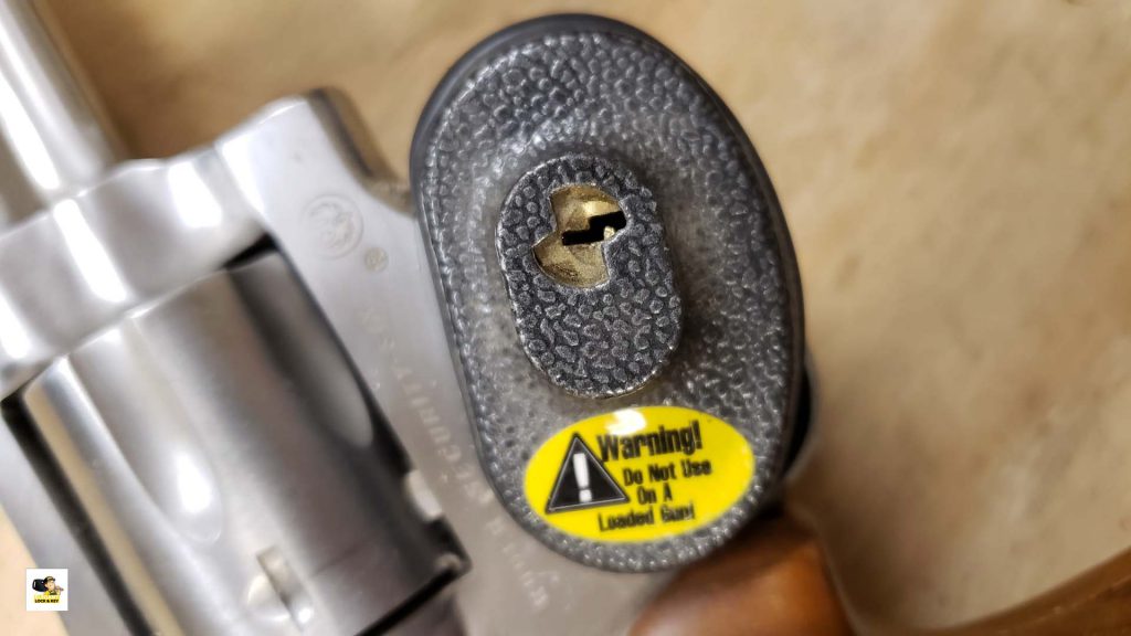 gun trigger lock keyhole