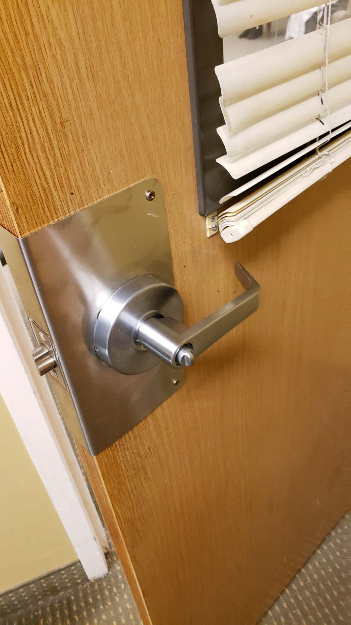 Classroom door lock repair